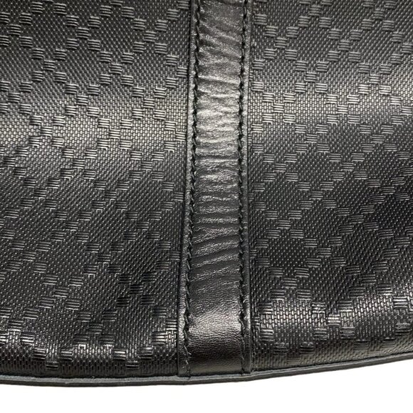 Auth GUCCI Diamante 309413 Black PVC Leather Handbag - Picture 11 of 16